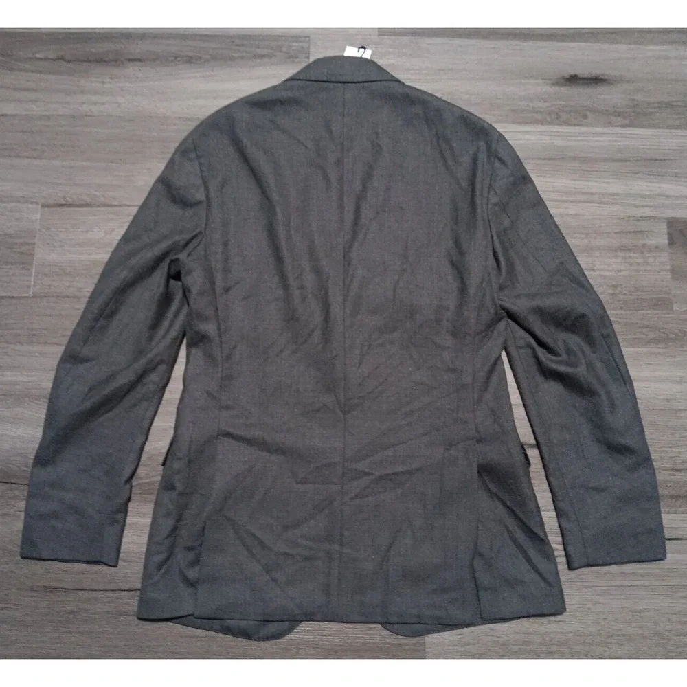 NWT Polo Ralph Lauren Men's Gray Traveler Unstructured Wool Suit Jacket Size 40L